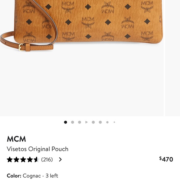 MCM Visetos pouch with detachable strap - Picture 12 of 12